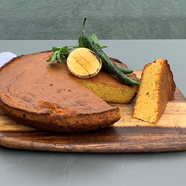 Green chilli cornbread